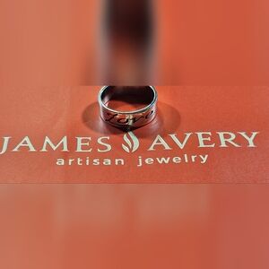 Retired James Avery Sterling Love Script Ring